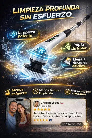 PowerClean 360° | Cepillo Electrico Multifuncional 9 en 1