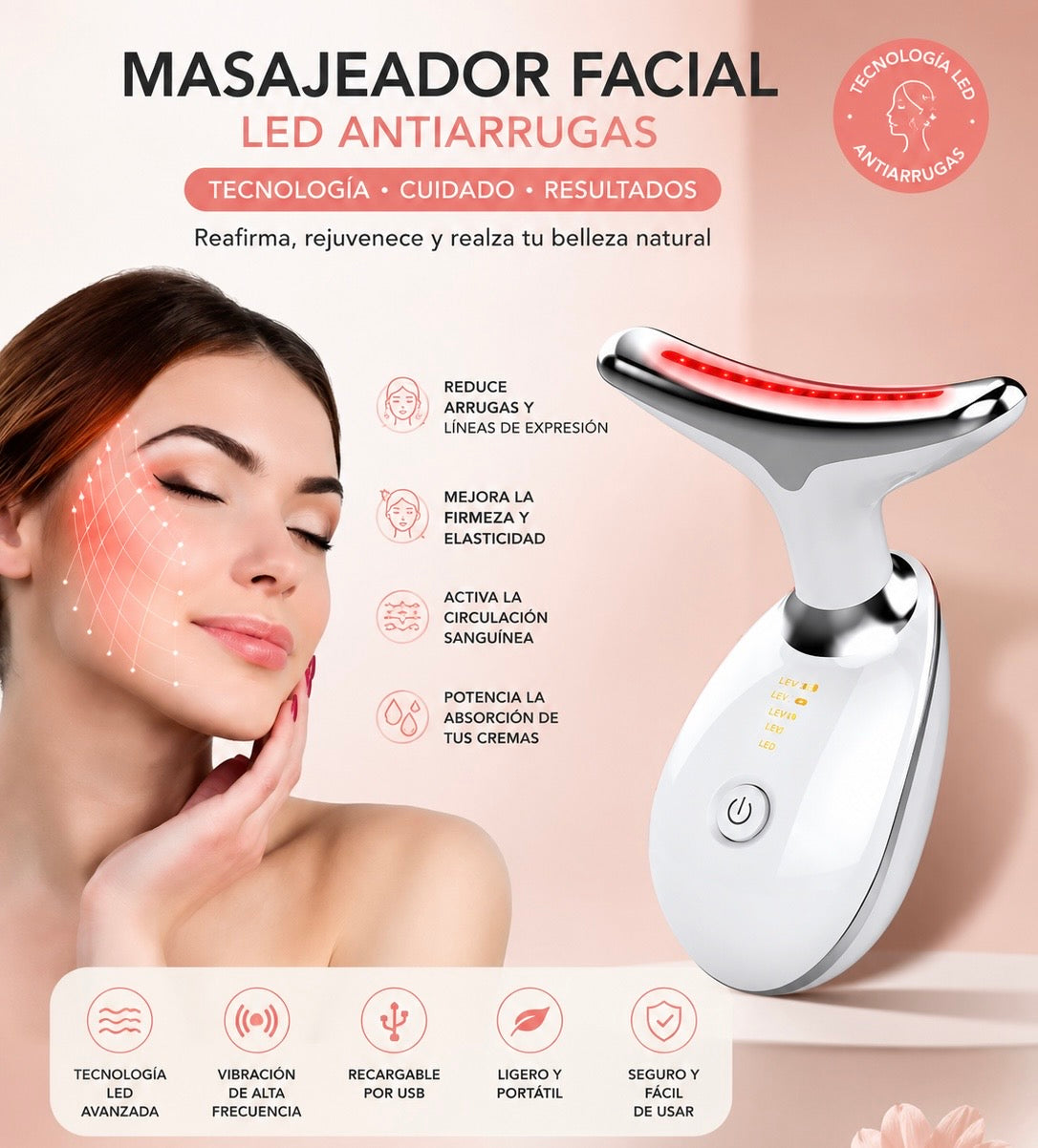 Tonificador Facial 3 en 1 Premium™