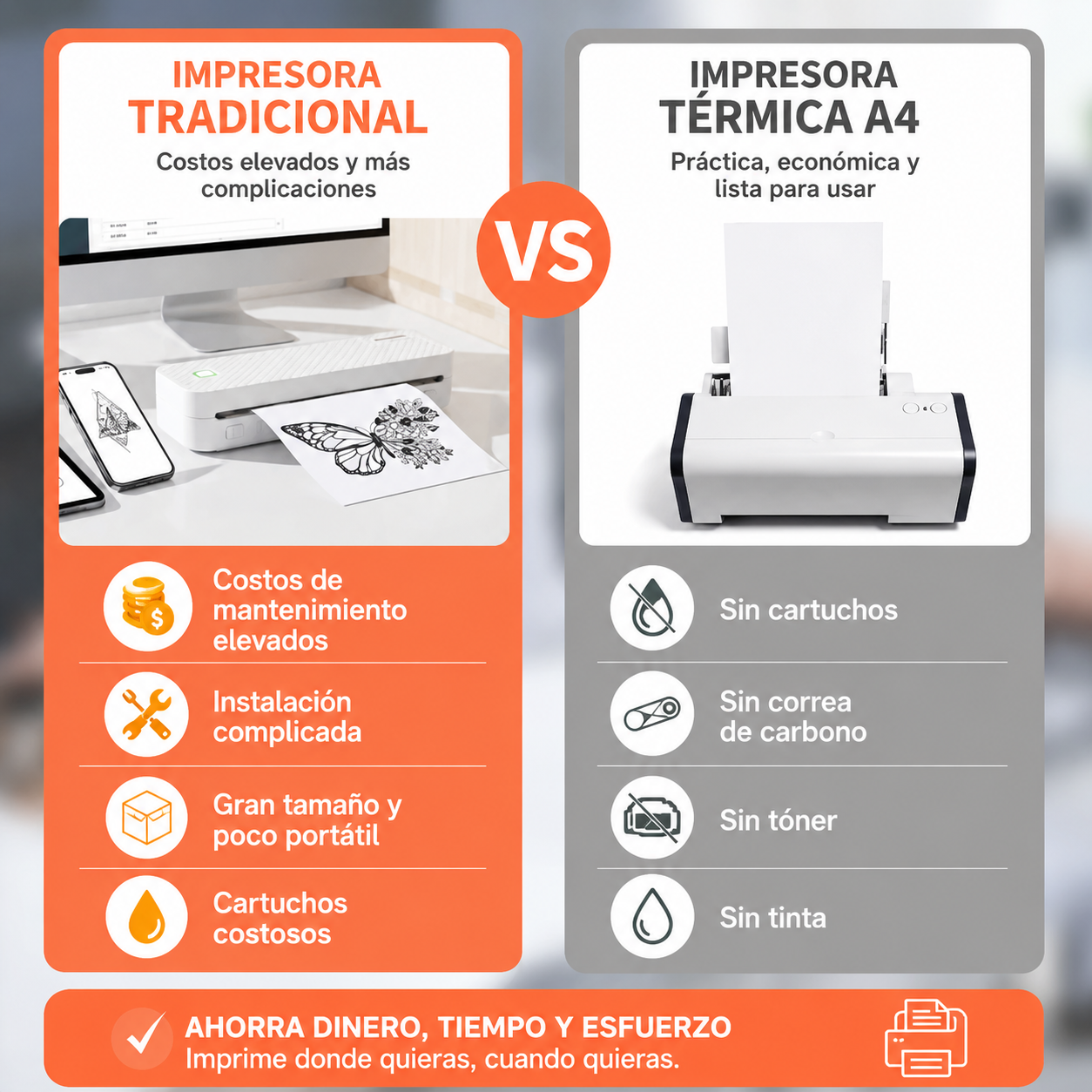 PrintGo A4™ - Impressora portátil