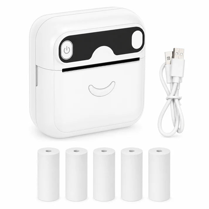 Mini impressora térmica Bluetooth | Imprime fotos, notas e etiquetas em segundos