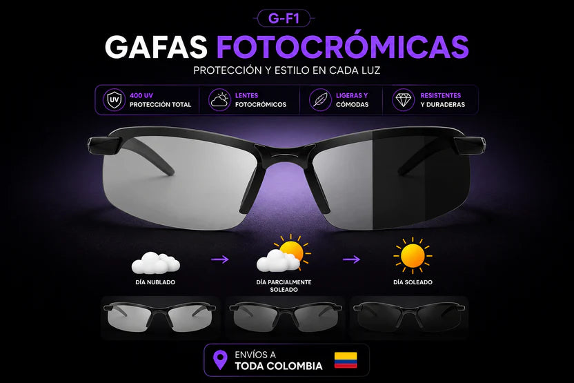 LIQUIDACIÓN DE STOCK: 400 UV  Gafas Fotocromáticas