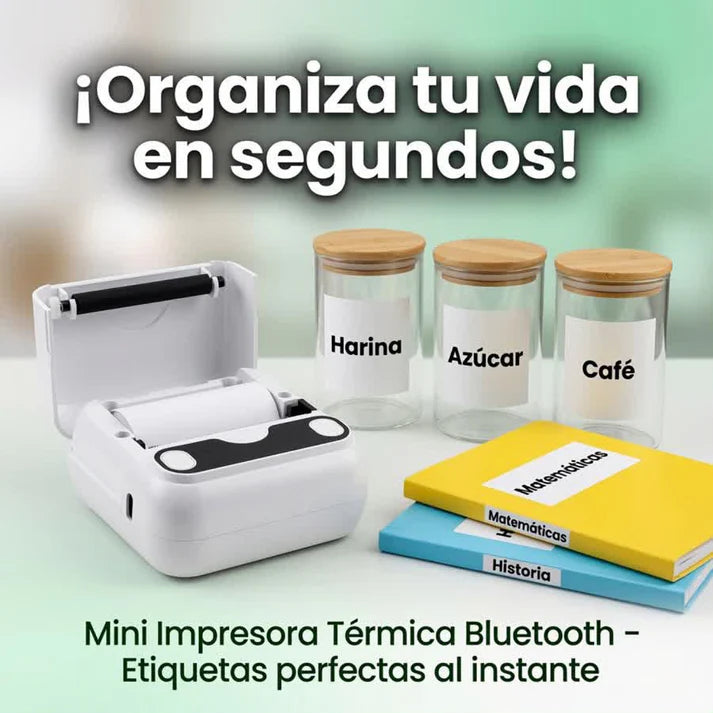 Mini impressora térmica Bluetooth | Imprime fotos, notas e etiquetas em segundos
