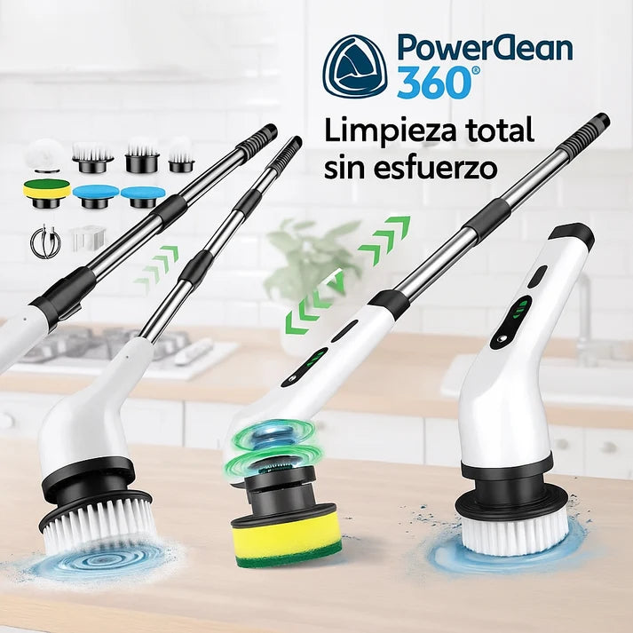 PowerClean 360° | Cepillo Electrico Multifuncional 9 en 1